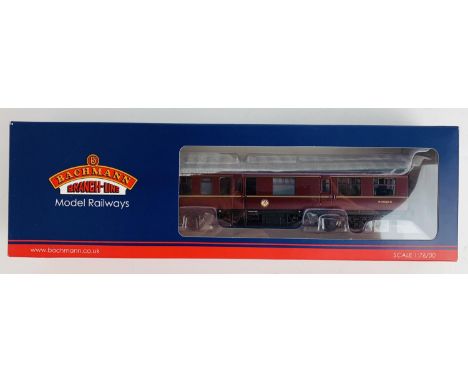 Bachmann OO Gauge 39-776 LMS 50ft Inspection Saloon BR Maroon - Boxed. P&amp;P Group 2 (£18+VAT for the first lot and £3+VAT 