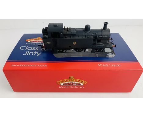 Bachmann 32-231A Class 3F Jinty 47314 BR Black Early Emblem 'Weathered' Loco - Boxed. P&amp;P Group 2 (£18+VAT for the first 