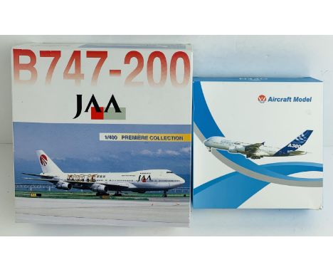 2x 1/400 Scale Model Aircraft - Including JAA 747 &amp; Airbus A380 - Both Boxed. P&amp;P Group 2 (£18+VAT for the first lot 