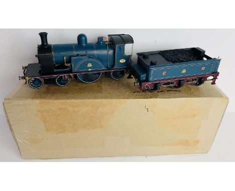 Well Built Fine Scale 7mm O Gauge Brass 4-4-0 'Caledonian Railway' 123 Loco. P&amp;P Group 2 (£18+VAT for the first lot and £