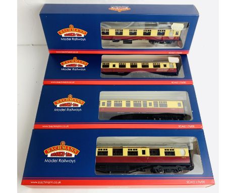 4x Bachmann OO Gauge Coaches All Boxed - To Include: 34-379, 39-127C, 39-152C, 39-027F. P&amp;P Group 2 (£18+VAT for the firs