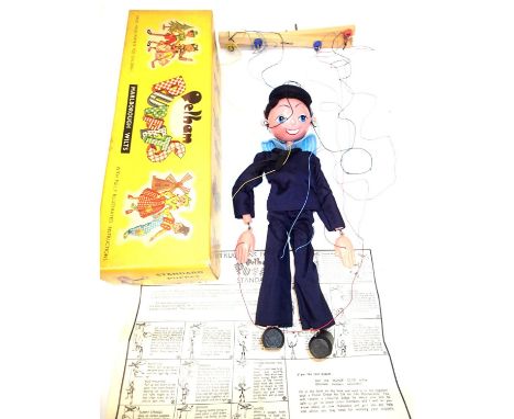 Pelham Puppet sailor, complete with instructions and box. P&amp;P Group 1 (£14+VAT for the first lot and £1+VAT for subsequen