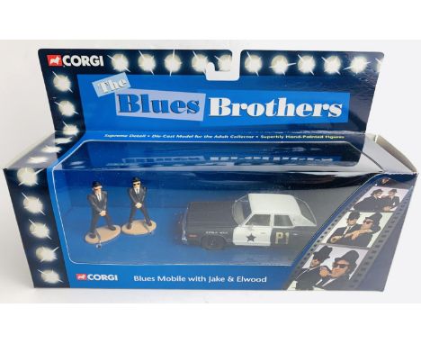 Corgi CC06001 'The Blues Brothers' Gift Set - Blues Mobile with Jake &amp; Elwood Figures - Boxed. P&amp;P Group 2 (£18+VAT f