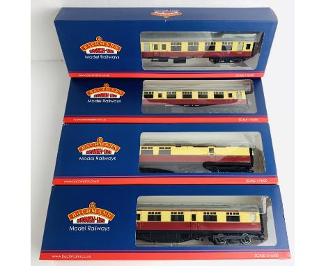 4x Bachmann OO Gauge Coaches All Boxed - To Include: 34-479, 34-454, 39-077D, 39-052E. P&amp;P Group 2 (£18+VAT for the first