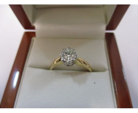 An 18ct gold diamond solitaire ring, 0.4ct