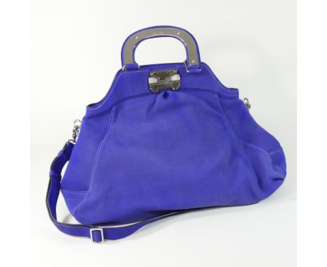 A Celine purple designer tote bag, with shoulder strap, 45cm