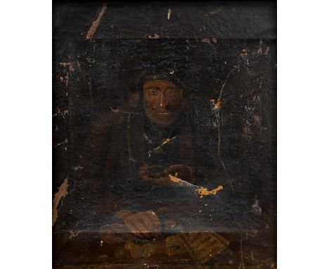 After D Wilkie - Portrait of a money lender, 29 x 23 cm