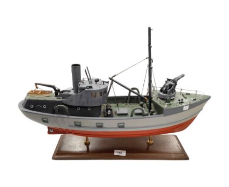 LARGE MODEL NAVAL BOAT 