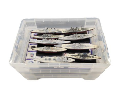 QUANTITY OF WORLD WAR II MODEL BATTLESHIPS 