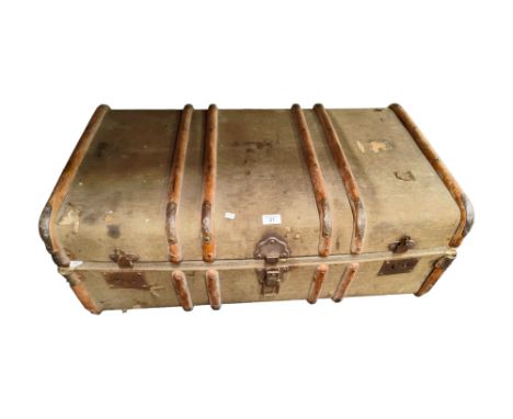 LARGE TRAVELLERS TRUNK &amp; CONTENTS 