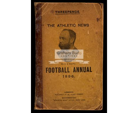 The Athletic News Football Annual for 1896,paper wrappers with front cover portrait of Mr Daniel B. Woolfall, Senior Vice-Pre