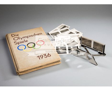 Hoffmann (Heinrich) & Haymann (Ludwig) Die Olympischen Spiele 1936,containing 22 mounted stereoscopic photographs and additio