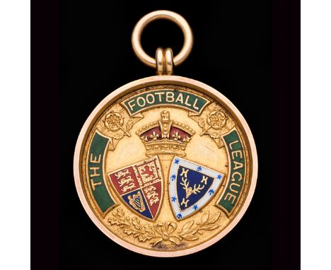 Jesse Pennington West Bromwich Albion Football League Division II champion's medal season 1910-11,15ct. gold & enamel, inscri