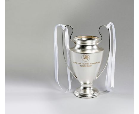 Real Madrid CF UEFA 2016-17 Champions League commemorative trophy,silver-plated scale replica of the tournament trophy by Ale