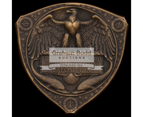 Commemorative Medal of the Louisiana Purchase Exposition 1904,Triangular, bronze, 70mm., by Weinberg, Louisiana cloaking Indi