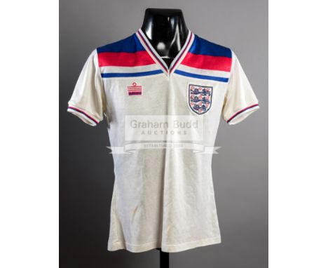 Phil Neal white No.14 England 1982 World Cup jersey,bench-worn, short-sleevedThis jersey was from the group match v Czechoslo