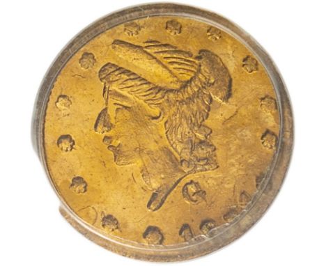 UNITED STATES. Gold quarter dollar, 1871. California Fractional Gold:https://www.ngccoin.com/coin-explorer/united-states/terr