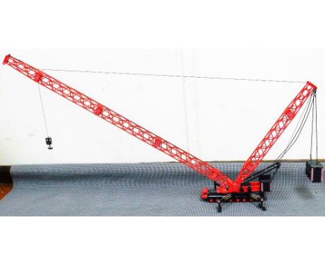 A large plastic Maxilift model of a crane, the truck 27cm wide.