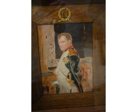 Very early framed oil painting portrait of&nbsp;Napoleon
