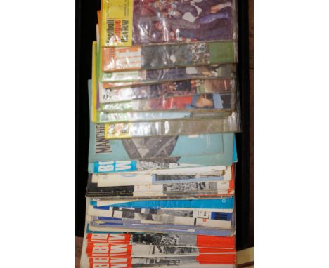 Collection of early football programs from the 50's & 60's to include ticket stubs from the 80's & 90's 