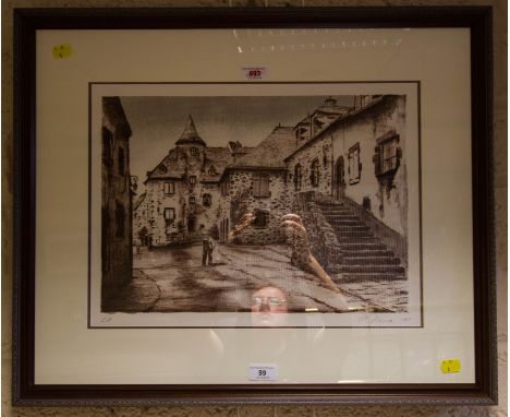PRINT STREET SCENE SARLAT - P. BRUNO