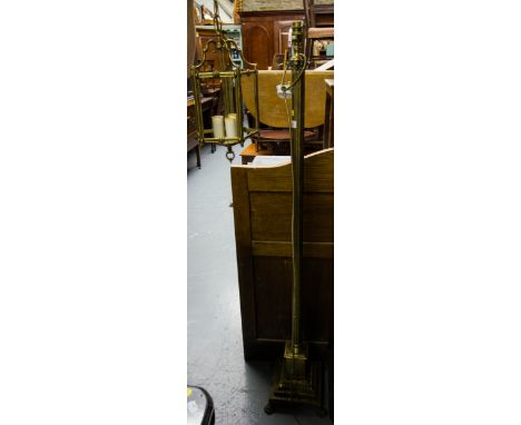 BRASS HALL LIGHT + BRASS STANDARD LAMP