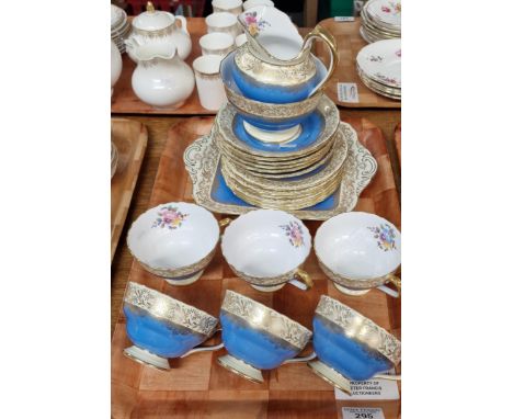 Twenty one piece Spode Copeland's China 'Ruskin' tea set. (B.P. 21% + VAT)