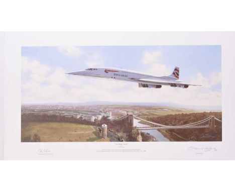 A group of unframed Adrian C Rigby (b.1962) signed, limited edition aviation prints, 20th century, all signed by the artist i