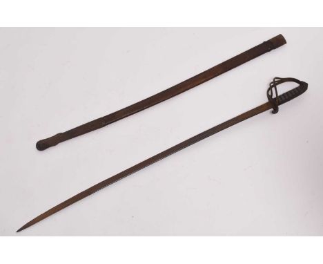 An early Victorian 1821 Pattern Light Cavalry Officer's sword by [John?] Lilly, London, regulation steel hilt with side loop,