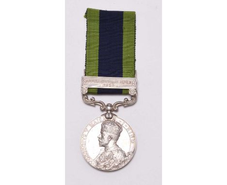 British Indian Army. George V India General Service Medal with Afghanistan North West Frontier 1919 clasp, awarded to "3902 S