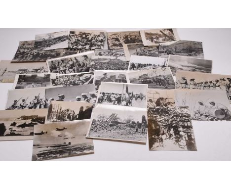 PRESS PHOTOGRAPHY. Abyssinian and Italian Campaigns. Second World War, circa 1942-45 Approximately 75 black and white photogr