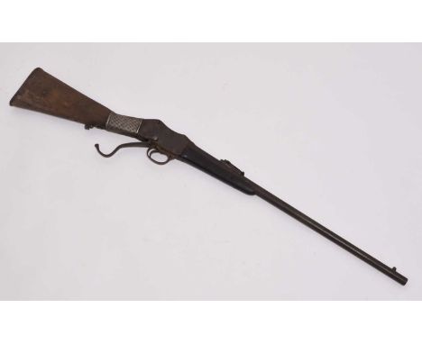 A Martini-Henry .577/.450 carbine, 19th century, modified/customised in the Arabian Peninsular or India with silver wired ban