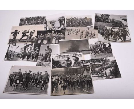 PRESS PHOTOGRAPHY. Canada, Second World War. Seventeen black and white photographs by British Official, War Office, Wide Worl