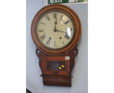Mahogany cased wall clock