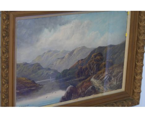 R. Marshall, oil on canvas, signed, 'Lakeland Landscape'.  49 cm x 74 cm