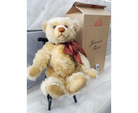 Year 200 limited edition Steiff Bear with Teddy bear chair, box and certificate 