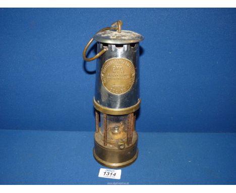 A vintage Miner's lamp by Eccles, type GR6.
