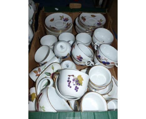 A quantity of Royal Worcester 'Evesham' to include; ramekins, soup cups, cups & saucers, etc.