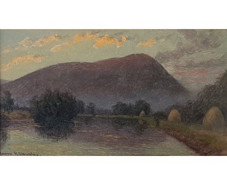 HARRY R DOUGLAS - OIL ON BOARD LANSCAPE 