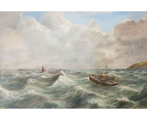PULLON - OIL ON BOARD - SEASCAPE