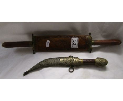 Oriental dagger & another