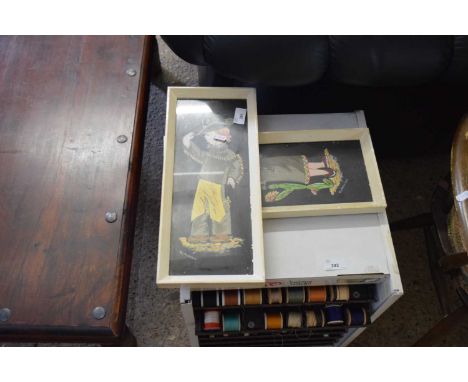 R L PEARSON, TWO STUDIES, COWBOY AND NATIVE AMERICANS, FRAMED AND GLAZED