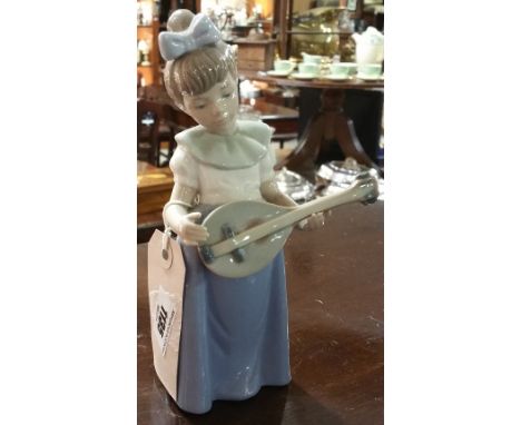 A Nao Figure of a Girl with Ukulele.