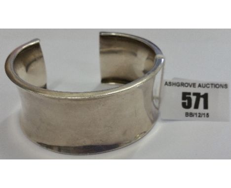 A Heavy Silver Bangle.