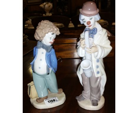 Two Nao Clown Figures.