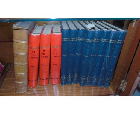 A Shelf of Books to Include Volumes of Punch, Pictorial Knowledge, etc.