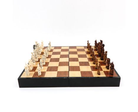 Inlcuding carved playing pieces. This lot will not be shipped outside of the European Union.