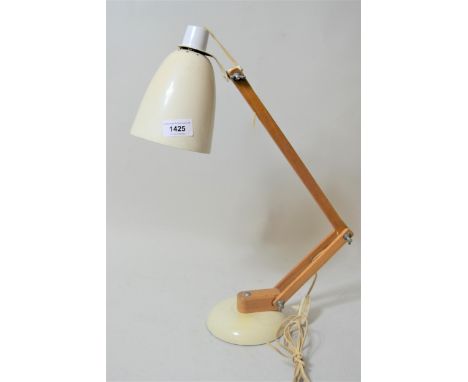 Mid 20th Century wooden and metal Mac lamp 