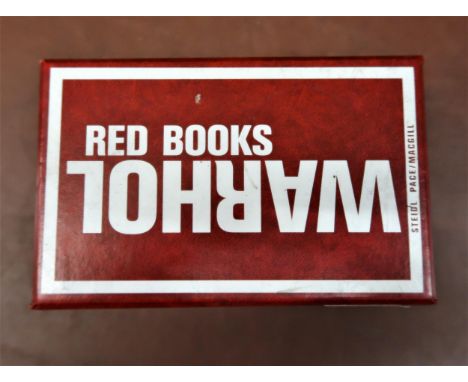 Box set of twelve Warhol red books, First Edition 2004 housed in original box 