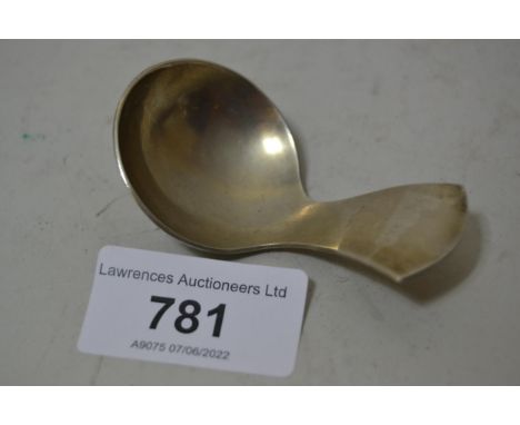 Modern silver caddy spoon 